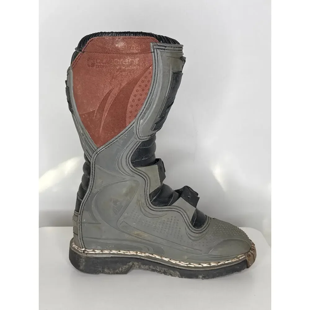 1990s Thor Quadrant Motocross Boots Black MX ATV Riding Kids 3